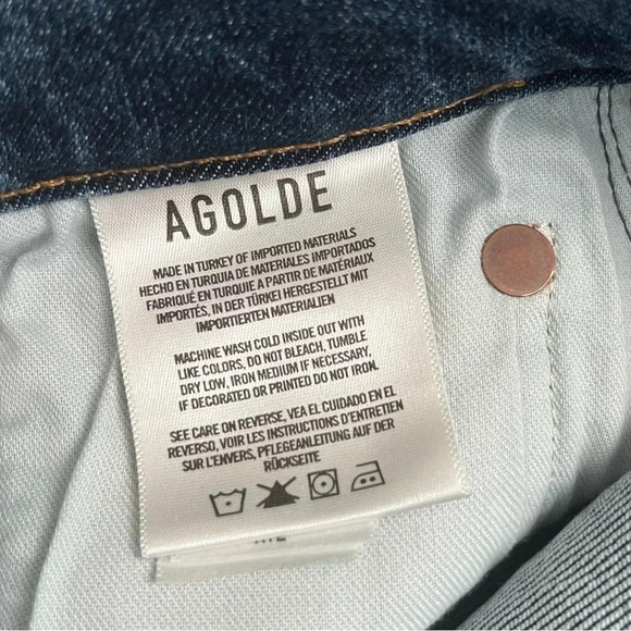 Agolde - Kye Mid Rise Straight Crop Jeans in Mirage - Picture 12 of 16
